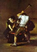 Francisco Jose de Goya La fragna (Smithy). oil painting reproduction